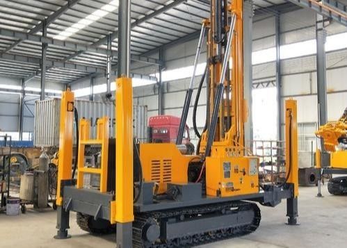 Air Compressor ST 350 Meters Borehole Water Well Drilling Rig Machine
