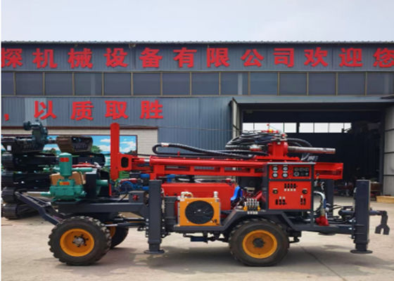Tire-mounted Self-propelled Automatic Borewell Machine In Mountainous Areas