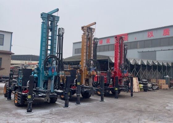 150 Meters Depth Ground Drilling Equipment Large Diesel Power For Water Borehole