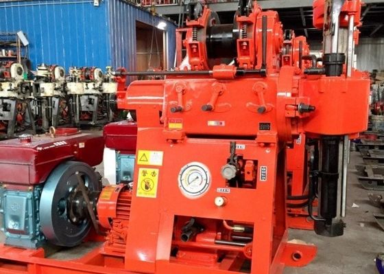 200m Spindle Type Geotechnical Soil Test Drilling Machine Drill Rig Portable