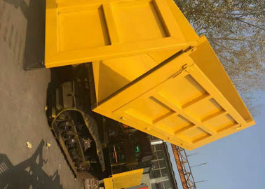 1T - 10T Hydraulic Mini Dumper , small Crawler Dump Truck With Cab Enclosed