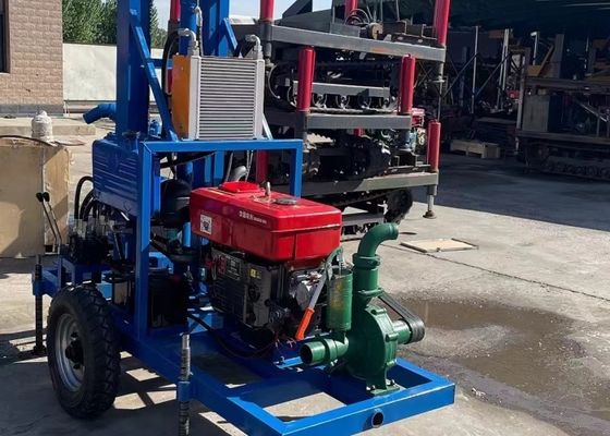 Компактный 300 мм бурение Диаметр ирригации Вода бурение буровой установки для мелководного скважины 60 метров глубины