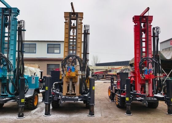 Пневматическая скважина глубокого бурения сотни метров с дизельным двигателем большой вместимости