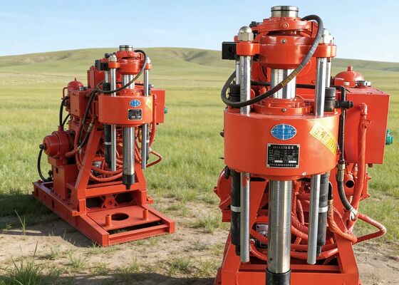 200-метровая портативная буровая установка для глубоких скважин с дизельным/электрическим приводом