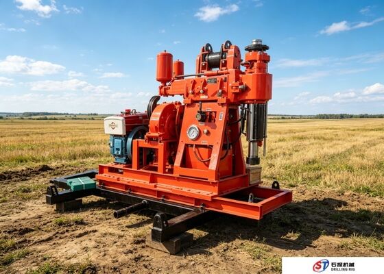 Буровая установка с дизельным двигателем, машина для бурения скважин XY-1A в сложных геологических районах