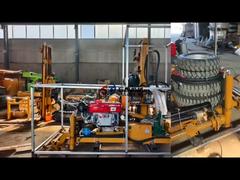 Более пристальный взгляд: бурение скважин небольшим трактором с легким движением с помощью гидравлической системы