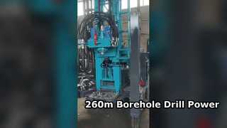 Буровая установка для водяных скважин на 260 м с высоким крутящим моментом